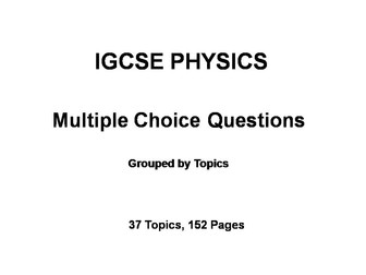IGCSE Physics Exam Preparation - Full set of Past Questions, 37 Topics
