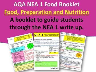 Nea 1 Food AQA Booklet
