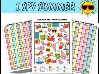 I Spy Summer Search & Find Activity
