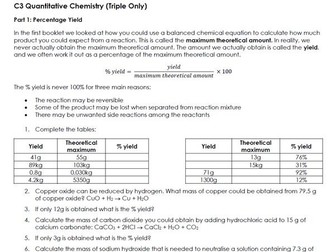 AQA GCSE Chemistry - Quantitative Chemistry (Separates Content) Revision