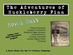 the adventures of huckleberry finn literary devices