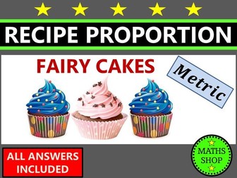 Proportion Ratio Recipe for Fairy Cakes Metric