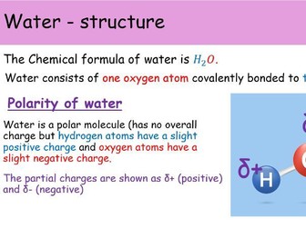 WJEC A level Biology AS Unit 1 Topic 1.1: Biological molecules powerpoints for whole topic