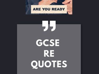 GCSE RE Quote Proforma