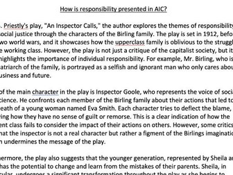 Improve AIC Responsibility Essay