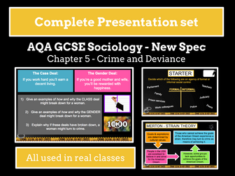 AQA GCSE SOCIOLOGY - Unit 5 - Crime and Deviance (UPDATED FOR 2023/2024)