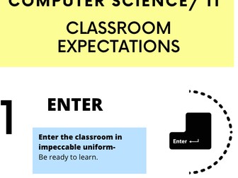 Computer Science and IT Classroom Expectations