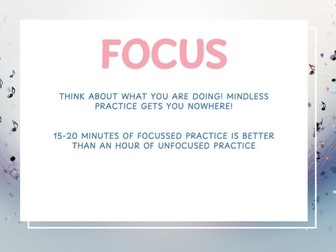 Music Practice Tips Posters