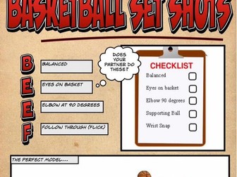 Basketball Set Shot Worksheet