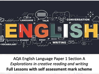 AQA English Language GCSE Paper 1 Q1 - 4 Walkthrough and Self Mark Scheme