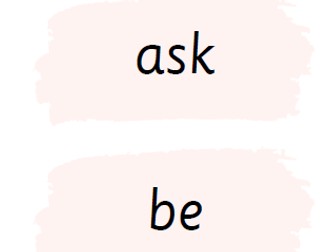 Year 1 and 2 Common exception Word flashcards  (with alphabet to display)