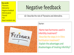 Negative feedback | Teaching Resources