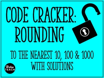 Rounding Code Cracker Worksheet | To the Nearest 10, 100 & 1000