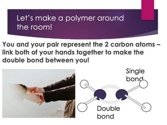 Addition polymerisation lesson powerpoint and worksheet