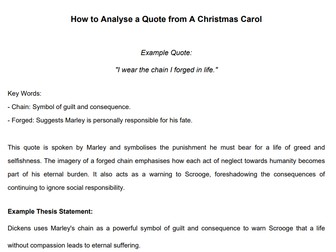 AQA GCSE Lit Paper 1 - ACC quotes activity