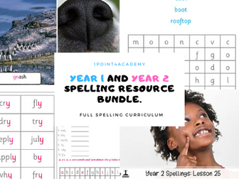 Bundle: Year 1 and  2 Spelling Resources and Spellijng Disgnostic Tests