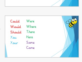 Common Exception Words Powerpoints