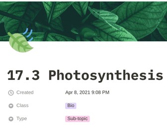 Respiration and Photosynthesis Notes A Level Biology OCR A