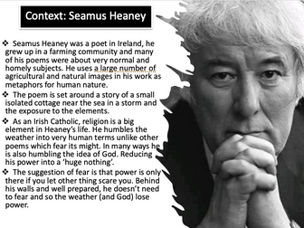 Storm on the Island by Henney. Power and Conflict. Created by AQA Examiner/Teacher