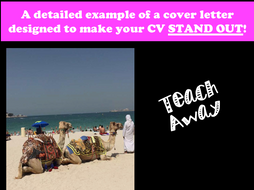 A sample cover letter
