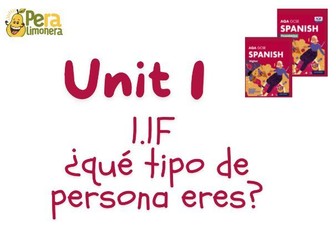 1.2F Que tipo de persona eres  (Spanish- New specification- Kerboodle)