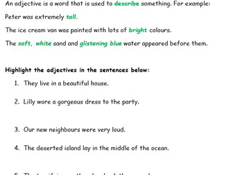 SPaG Starter activities