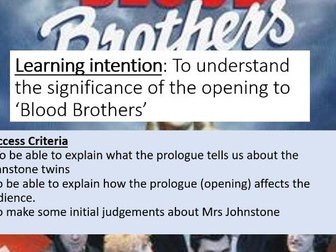 Understanding the opening of 'Blood Brothers'
