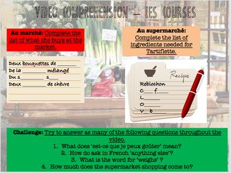 Food shopping at the market - Expo 2 Module 4 - Differentiated lesson