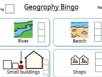 KS1 Geography sighting bingo cards