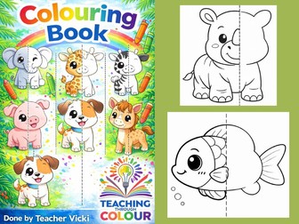 Incomplete Animals Coloring Worksheets | Finish the Picture Activity