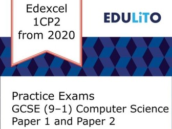 4 PRACTICE EXAM PAPERS - GCSE COMPUTER SCIENCE EDEXCEL 1CP2 (FROM 2020)