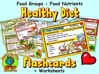 Healthy Diet Nutrients Flashcards