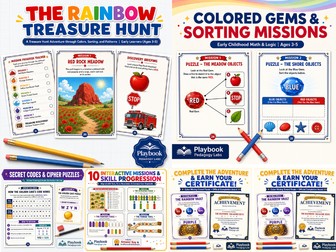The Rainbow Treasure Hunt: A Treasure Hunt Adventure through Colors, Sorting, and Patterns