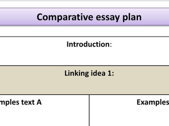 Comparative Essay Structure Plan Sample and Guide