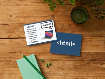 Computer Science HTML Flash Cards