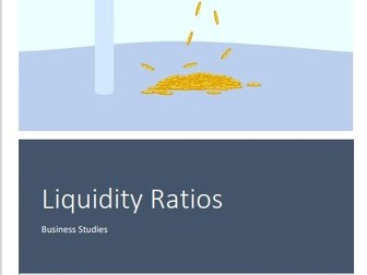 Liquidity Ratios for Business Studies - Case Study Style Practise Questions