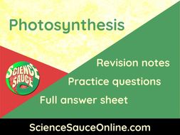 Photosynthesis - Revision handout and practice questions