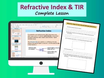 Refractive Index & Total Internal Reflection - A Level Physics