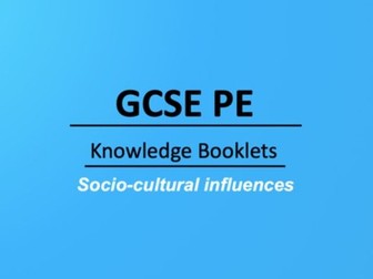 Socio-Cultural Influences Knowledge Booklet