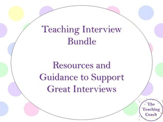 Teaching Application and Interview Preparation Bundle