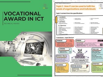 Vocational Award ICT Unit 1 Revision / Knowledge Organisers - WJEC / EDUQAS