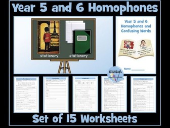 Homophones: Year 5 and 6