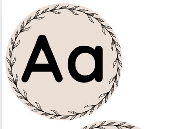 Alphabet display inc capital letters