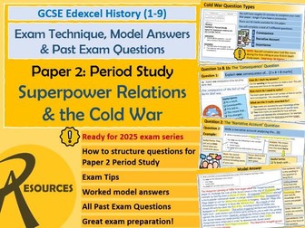 GCSE History (Edexcel) Paper 2 Exam Technique Revision - Superpower Relations & Cold War