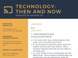 Technology: Then and Now | Teaching Resources