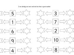 Identify one more or one less than a given number | Teaching Resources