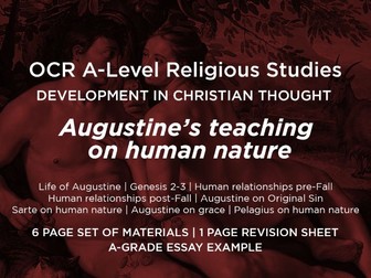 OCR A-Level Religious Studies - Augustine's teaching on human nature