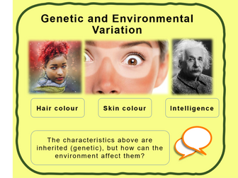 Genetic and environmental variation - KS3 Low Ability