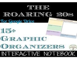 The Roaring 1920s Digital Interactive Notebook Pages