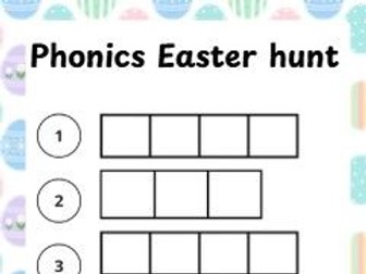 Easter theme phonics hunt